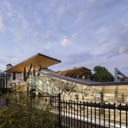 Cheltenham Station – Cox Architecture - Cheltenham Station architecture, building, cottage, estate, facade, home, house, property, real estate, residential area, roof, sky, teal