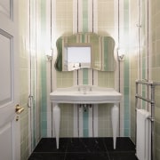 Architect: Alchemi GroupStory from Devon &amp; bathroom, bathroom accessory, floor, flooring, plumbing fixture, room, sink, tile, toilet, gray