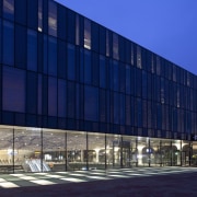 Municipal Offices and Train Station, Delft - Municipal architecture, building, commercial building, convention center, corporate headquarters, facade, headquarters, metropolis, metropolitan area, mixed use, real estate, sky, structure, blue