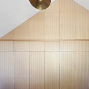 Architect: Steffen Welsch ArchitectsPhotography by Shannon McGrath architecture, ceiling, interior design, lighting, plywood, product design, wall, wood, gray