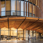 Learn more about the project architecture, building, daylighting, facade, structure, brown