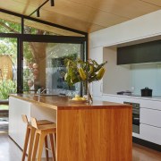 The island is simple and elegant - The architecture, countertop, furniture, hardwood, house, interior design, kitchen, table, wood, brown