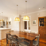 TIDA NZ 2017 – Designer kitchen entrant – cabinetry, ceiling, countertop, cuisine classique, dining room, floor, flooring, hardwood, interior design, kitchen, real estate, room, table, wood flooring, white, brown