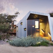 Architect: Ande Bunbury ArchitectsPhotography by Peter Nevett architecture, cottage, facade, home, house, property, real estate, shed, gray