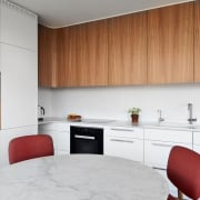 The Japanese influence in the kitchen is clear cabinetry, countertop, interior design, kitchen, product design, room, gray, white