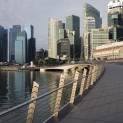 Jubilee Bridge – Cox Architecture - Jubilee Bridge building, city, cityscape, condominium, downtown, metropolis, metropolitan area, skyline, skyscraper, tower block, urban area, gray, black
