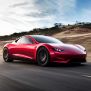 Tesla's new Roadster - Tesla's new Roadster - automotive design, car, computer wallpaper, concept car, family car, land vehicle, luxury vehicle, mid size car, motor vehicle, muscle car, performance car, personal luxury car, race car, sports car, supercar, vehicle, white, black