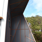 Architect: Ande Bunbury ArchitectsPhotography by Peter Nevett architecture, building, daylighting, facade, house, roof, structure, wood, white