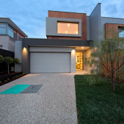 The other 'home' in this dual occupancy dwelling architecture, building, elevation, estate, facade, home, house, property, real estate, residential area, gray