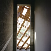 Forestry Branch – Marche-en-Famenne - Forestry Branch – architecture, daylighting, light, structure, wall, window, wood, black, gray