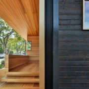 The old meets the new - The old architecture, daylighting, deck, door, facade, floor, hardwood, home, house, interior design, real estate, siding, wall, window, wood, wood flooring, wood stain, black