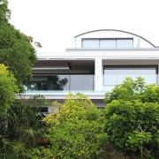 Read the story on the HomePlus website architecture, facade, home, house, property, real estate, residential area, roof, white, green