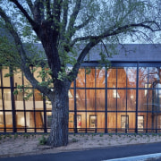 Architect: McIldowie PartnersPhotography by Peter Clarke architecture, building, commercial building, facade, home, house, mixed use, neighbourhood, property, real estate, residential area, tree, blue