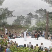 Architect: Plastique FantastiquePhotography by Marco Canevacci, Jelte crowd, geological phenomenon, recreation, tourism, tree, gray