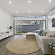 Another view of the living area - Another ceiling, floor, home, interior design, living room, property, real estate, room, window, gray