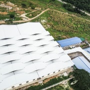 Light &amp; Span – 1:1 - Light & aerial photography, daylighting, house, outdoor structure, property, real estate, residential area, roof, white