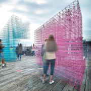 Designed by SPORTS architecture, building, city, daytime, fun, landmark, metropolis, metropolitan area, reflection, sky, skyscraper, tourism, tourist attraction, tower block, urban area, water, white