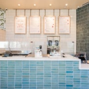 Sweetfin Poke San Diego – Mayes Office - bathroom, countertop, flooring, home, interior design, kitchen, room, tile, wall, white