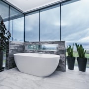 Architect: 2020 ArchitectsPhotography by Reinis Babrovskis architecture, bathroom, interior design, gray