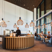 Zaans Medical Centre – Mecanoo - Zaans Medical furniture, interior design, lobby, table, gray