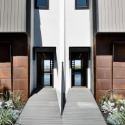 Mirror image - Mirror image - architecture | architecture, building, door, facade, home, house, real estate, window, black, white