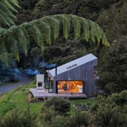 Tidy and secluded - Tidy and secluded - architecture, cottage, home, house, hut, landscape, plant, real estate, tree, black, brown
