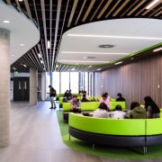 Architect: Woods Bagot/KannFinchPhotography by Trevor Mein architecture, ceiling, institution, interior design, lobby, product design, gray