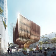 When you enter the complex, the public is 