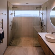 Showering with a view – one of two 