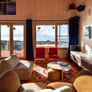 Natural materials rule in the living room with 