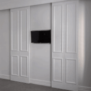 Master bedroom looking into dressing room and ensuite 