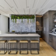 Dekton Orix evokes a worn cement look which 