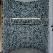 The wellness area's outdoor shower. Photography by Pablo 