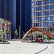 Roundabout9 - architecture | building | city | architecture, building, city, condominium, daytime, downtown, facade, metropolitan area, mixed use, neighbourhood, plaza, town square, urban area, urban design, blue