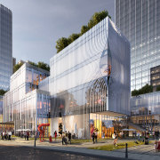 The complex, multi-purpose cultural facility features a wide 