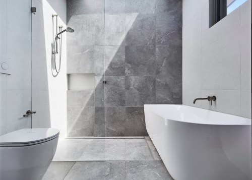 The generous family bathroom. - Thrice as nice 
