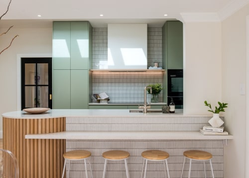 The use of engineered stone benchtops with a 