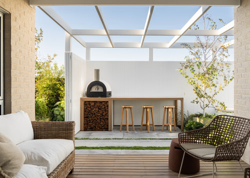 Looking across to the barbecue area from the 