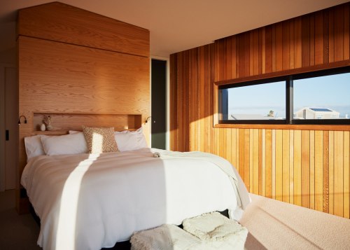 In a home that celebrates cedar what else 