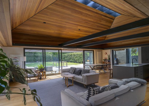 Lounge perspective from study desk. - Bringing nature 