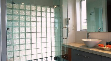 The view of a bathroom featuring bubbled glass bathroom, ceiling, floor, glass, home, interior design, plumbing fixture, room, tile, window, gray