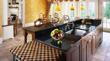 View of this traditional kitchen - View of countertop, interior design, kitchen, real estate, white