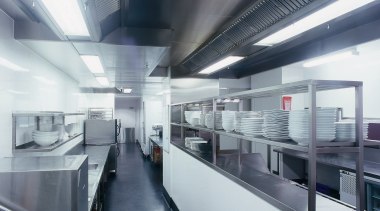 View of this kitchen - View of this daylighting, metropolitan area, public transport, structure, train station, gray, black