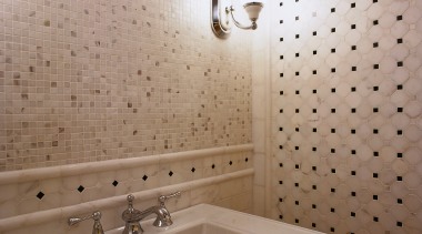 View of this hand basin - View of bathroom, bathroom sink, ceiling, ceramic, floor, flooring, interior design, plumbing fixture, room, sink, tap, tile, wall, gray, brown