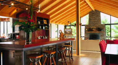 view of the informal eating are and entertainment countertop, estate, interior design, kitchen, real estate, table, brown, black