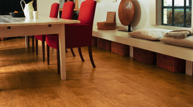 View of the dining area, wooden flooring, cream chair, floor, flooring, furniture, hardwood, interior design, laminate flooring, living room, table, tile, wood, wood flooring, wood stain, brown