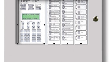 Control panel for fire protection system. - Control product, product design, white