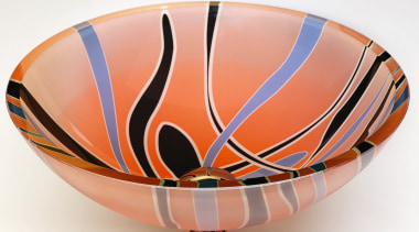 view of the colourful basin - view of bowl, ceramic, orange, product design, tableware, white, orange