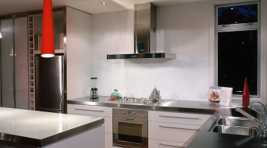 An example of the different styles and types cabinetry, countertop, cuisine classique, home appliance, interior design, kitchen, real estate, room, gray