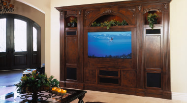 view of the custom designed timber entertainment center door, furniture, home, interior design, window, brown, white